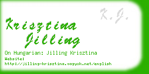 krisztina jilling business card